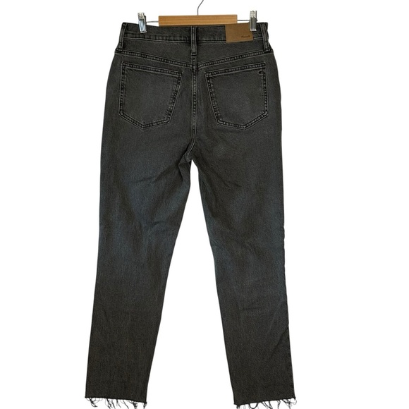 Madewell Jeans Womens 27 Black The Perfect Vintage Jean Straight Distressed - Picture 2 of 9